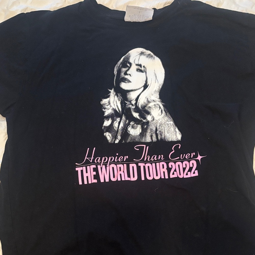 Black 'Happier Than Ever' Tour T-Shirt